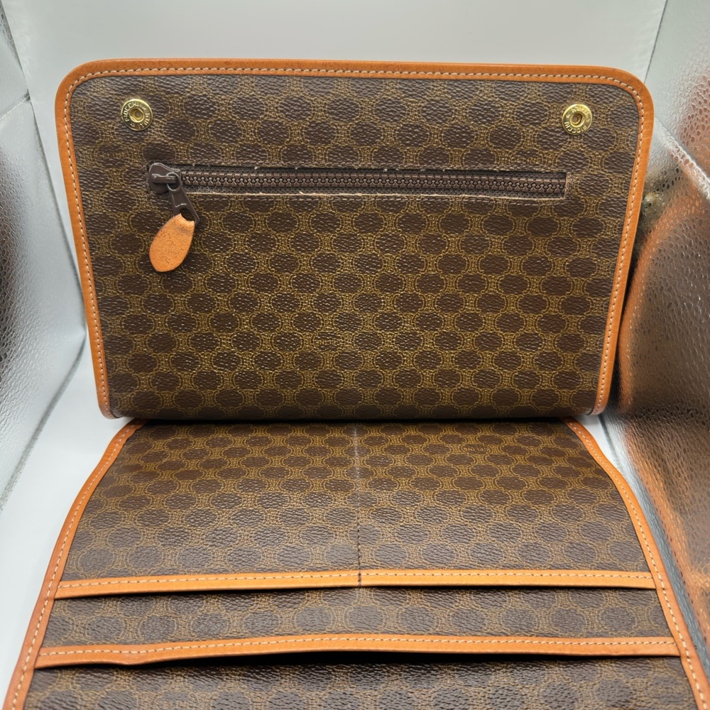 Celine Macadam Canvas clutch/toiletry bag vintage